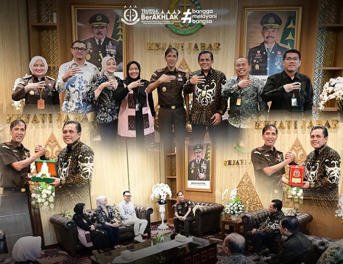 Dalam Rangka Koordinasi dan Silaturahmi Kajati Jabar menerima Audiensi dari PT Pegadaian Kanwil X Bandung