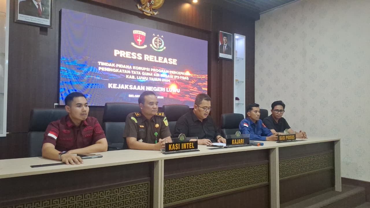 Kejari Luwu Tetapkan Eks Anggota DPR MF dan 4 Orang Lainnya Tersangka Dugaan Tindak Pidana Korupsi Program P3-TGAI Tahun 2024