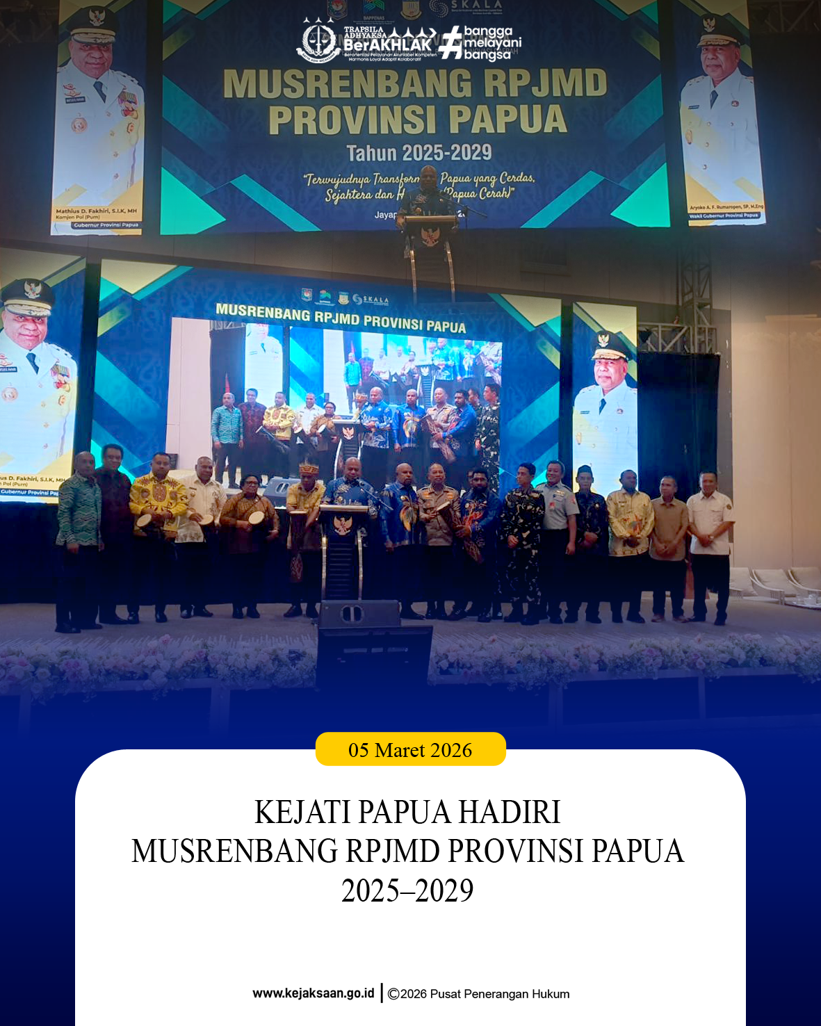 Kejati Papua Hadiri Musrenbang Rpjmd Provinsi Papua 2025–2029