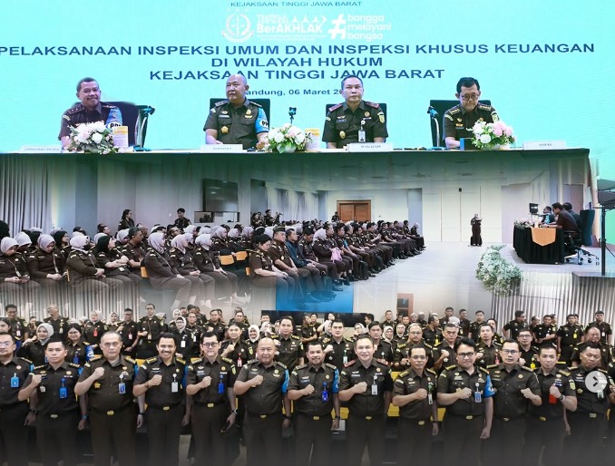 Perkuat Integritas dan Akuntabilitas Kejati Jabar Laksanakan Inspeksi Umum dan Inspeksi Khusus pada Wilayah Hukum Kejaksaan Tinggi Jawa Barat