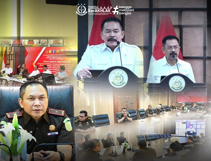 Perkuat Reformasi Penanganan Perkara Wakajati Jabar Beserta Jajaran Mengikuti Focus Group Discussion