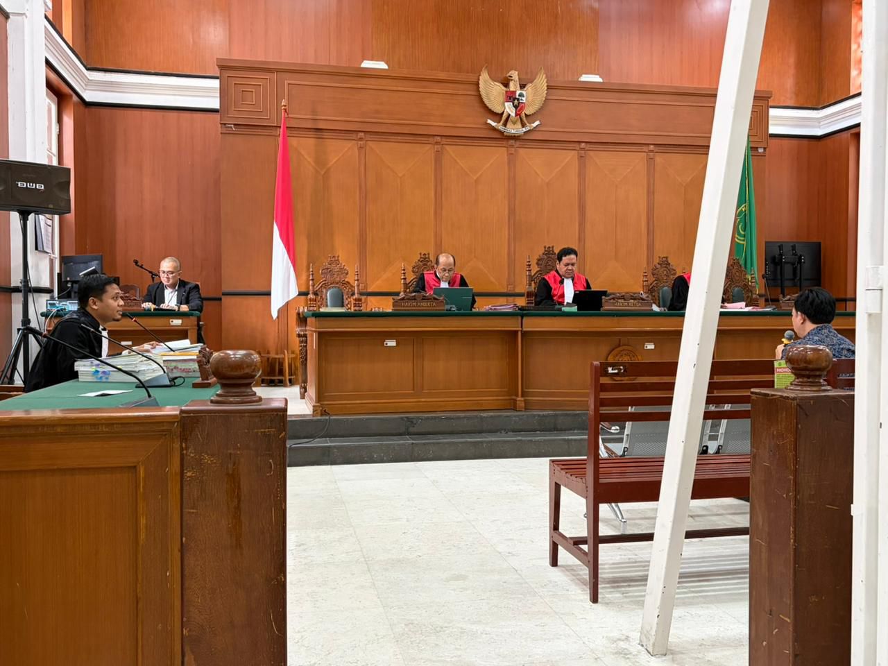 JPU Kejari Kepulauan Selayar Mengikuti Sidang Pemeriksaan Saksi Tindak Pidana Korupsi Desa Latondu