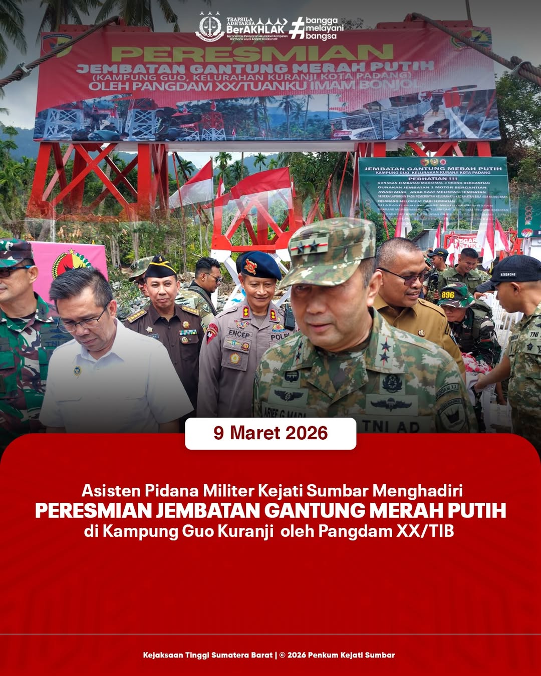 Peresmian Kereta Gantung Merah Putih