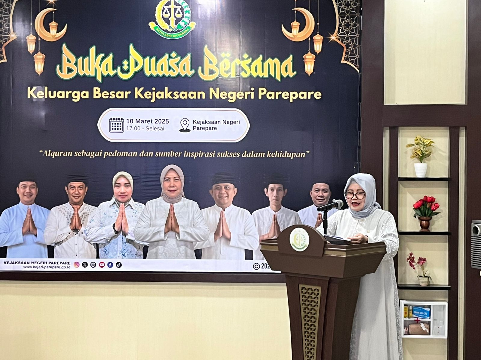 Pererat Sinergi Kejari Parepare Gelar Buka Puasa Bersama Forkopimda dan Peringati Nuzulul Qur’an