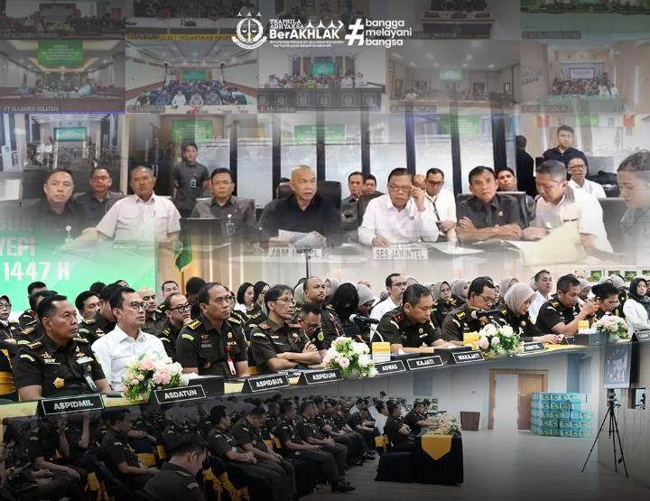 Seluruh Pegawai Kejaksaan Tinggi Jawa Barat Mengikuti Pengarahan Jaksa Agung Muda Intelijen Secara Virtual Dan Diikuti Oleh Seluruh Satuan Kerja Kejaksaan Republik Indonesia