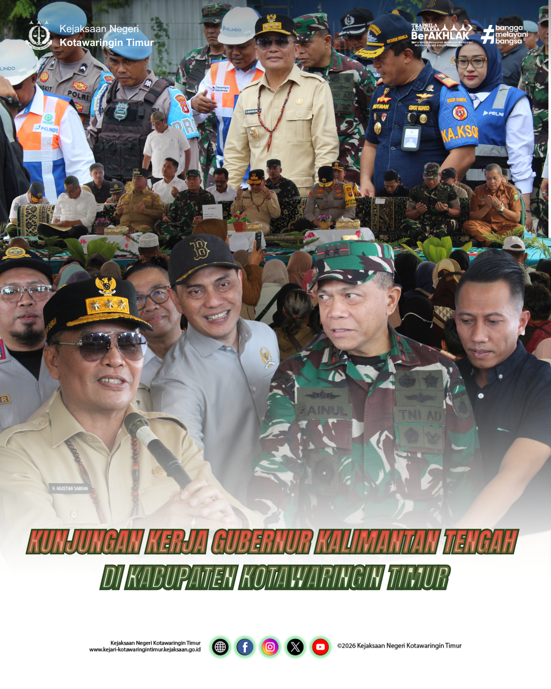 KUNJUNGAN KERJA GUBERNUR KALIMANTAN TENGAH DI KABUPATEN KOTAWARINGIN TIMUR