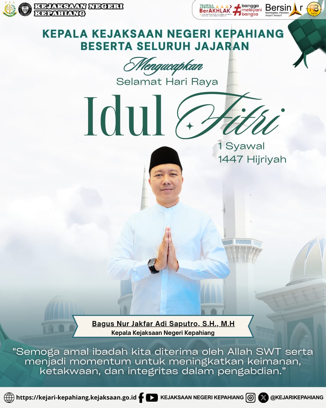 SELAMA HARI RAYA IDUL FITRI 1 SYAWAL 1447 H