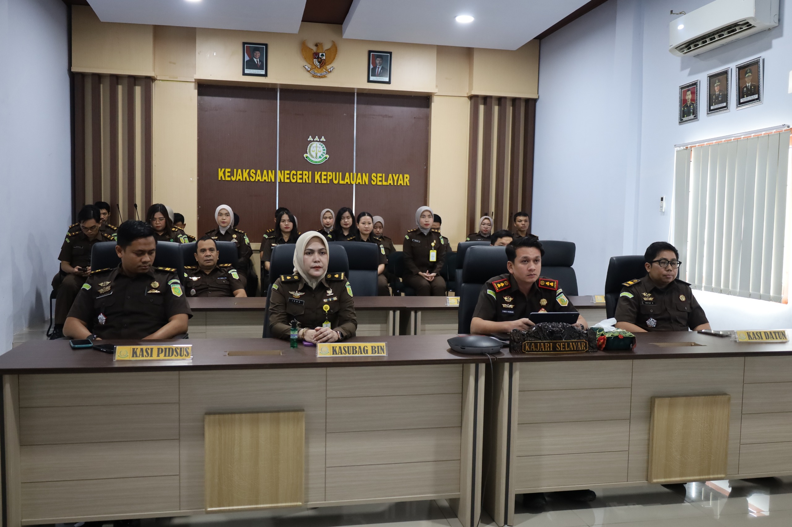 Kunjungan Kerja Virtual Jaksa Agung RI  Dalam rangka Konsolidasi dan Peningkatan Kinerja