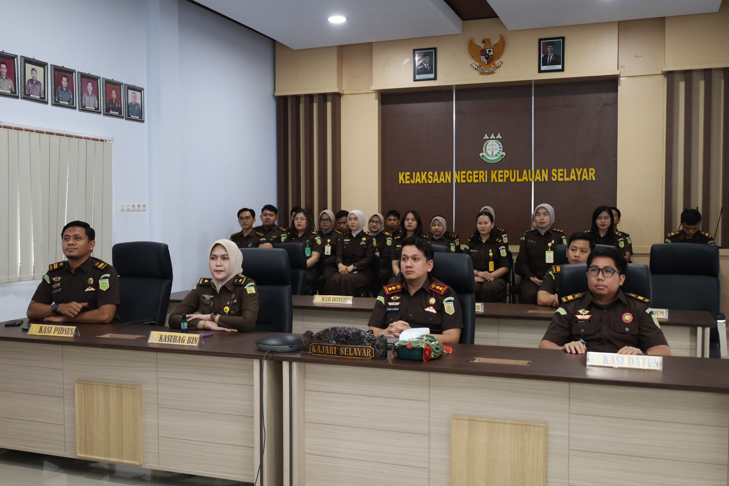 Video Conference Pengarahan Kepala Kejaksaan Tinggi Sulawesi Selatan