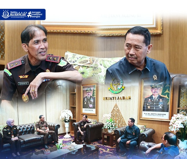 Kepala Kejaksaan Tinggi Jawa Barat Menerima Kunjungan Silaturahmi Ketua Pengadilan Tinggi Bandung dalam Rangka Memperkuat Sinergitas dan Koordinasi Antar Lembaga Penegak Hukum