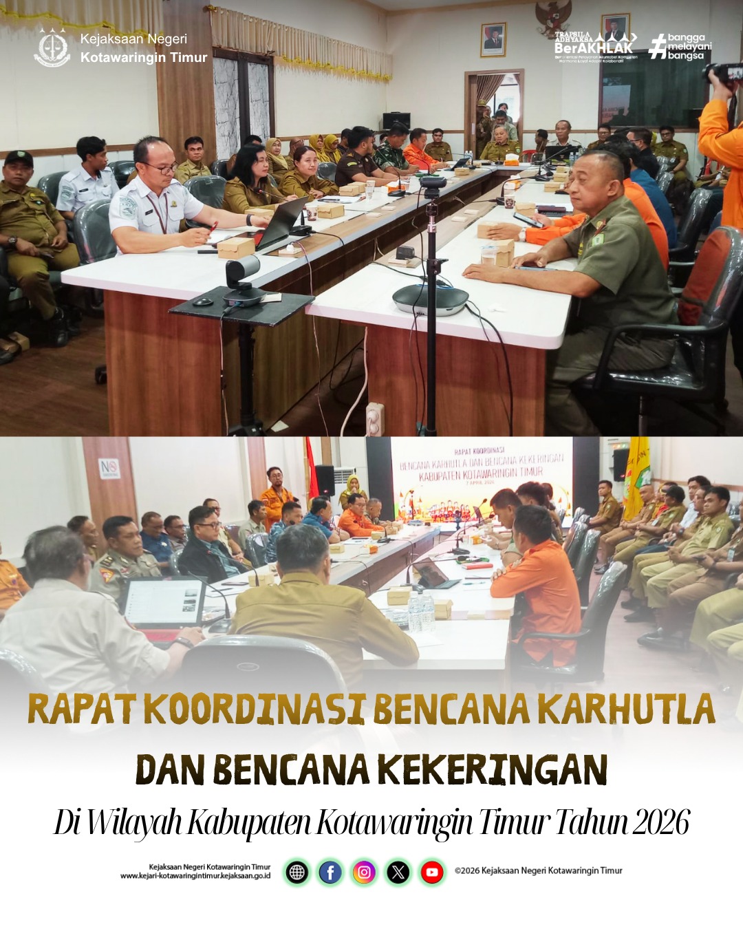 RAPAT KOORDINASI BENCANA KARHUTLA DAN BENCANA KEKERINGAN DI WILAYAH KABUPATEN KOTAWARINIGIN TIMUR TAHUN 2026