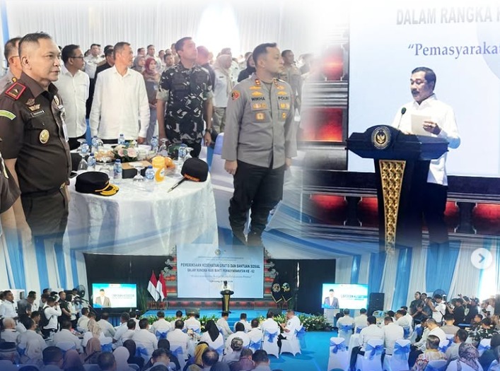 Perkuat Kepedulian Sosial Wakajati Jabar menghadiri Pemeriksaan Kesehatan Gratis dan Bantuan Sosial dalam Rangka Hari Bakti Pemasyarakatan ke-62 Tahun 2026