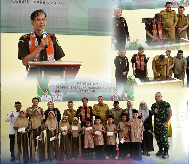Perkuat Sarana dan Prasarana Kajati Jabar Resmikan Gedung Serbaguna Mandala Adhyaksa Kejari Kota Bekasi