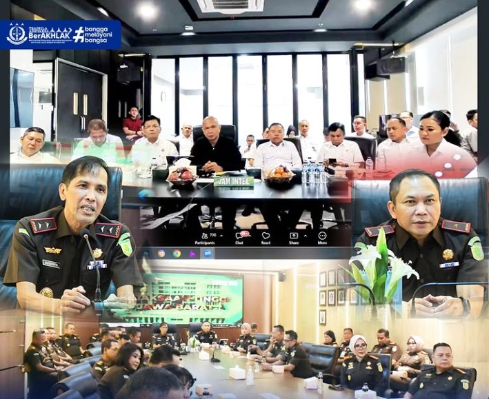 Sinergi dan Profesionalitas Ditekankan Kajati Jabar Mengikuti Pengarahan Jaksa Agung Muda Intelijen terkait Pengamanan Sumber Daya Organisasi PAM SDO) dan Pengamanan Penanganan Perkara PAM PP)