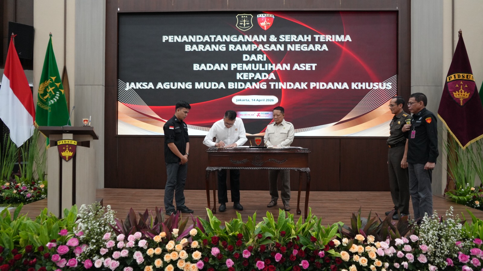 Serah Terima Aset Bangunan Badan Pemulihan Aset kepada JAM PIDSUS Guna Penunjang Pelaksanaan Tugas