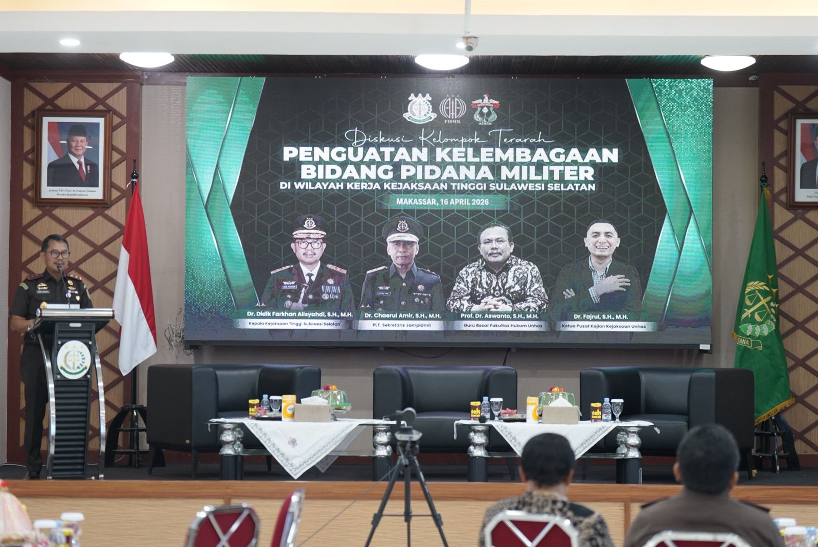 Kejati Sulsel Gelar FGD Penguatan Kelembagaan Bidang Pidana Militer Bahas Optimalisasi Penanganan Perkara Koneksitas
