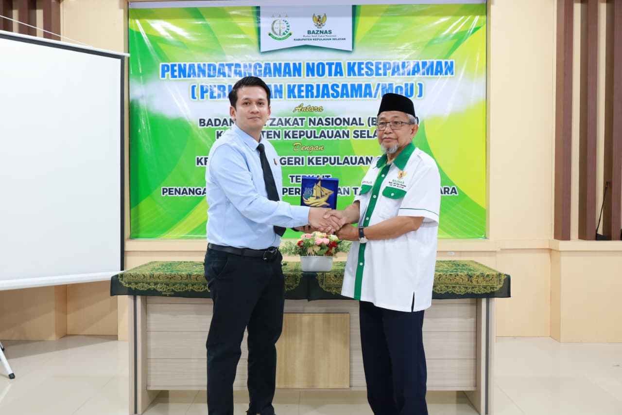 penandatanganan Nota Kesepahaman Antara Kejari Kepulauan Selayar dan Baznas Kepulauan Selayar