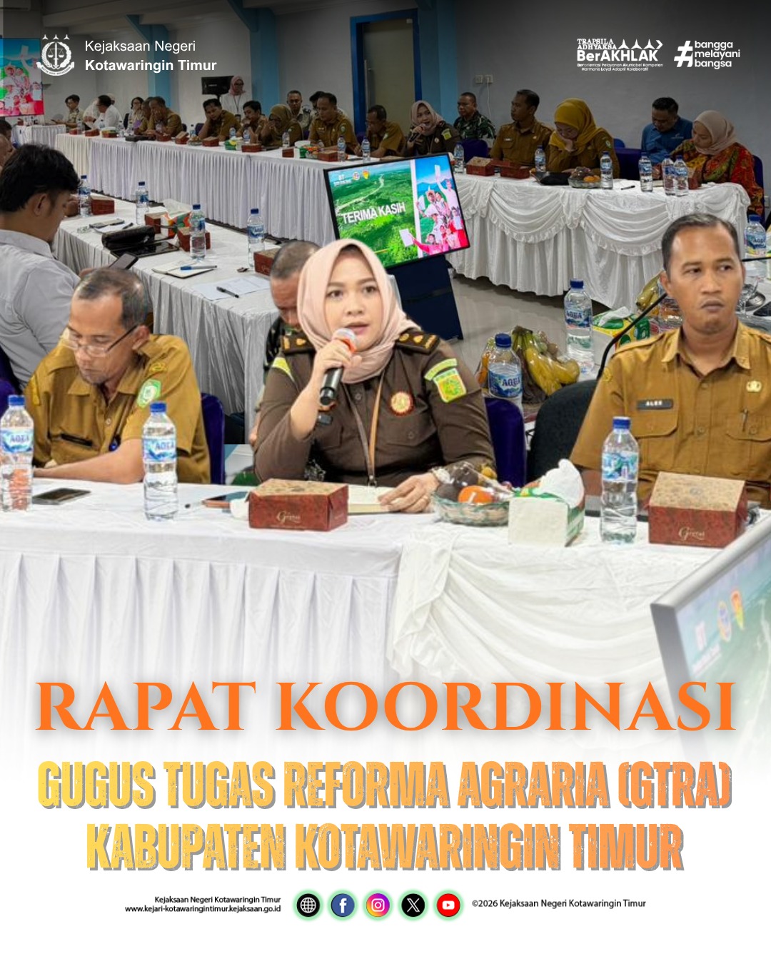 RAPAT KOORDINASI GUGUS TUGAS REFORMA AGRARIA GTRA) KABUPATEN KOTAWARINGIN TIMUR