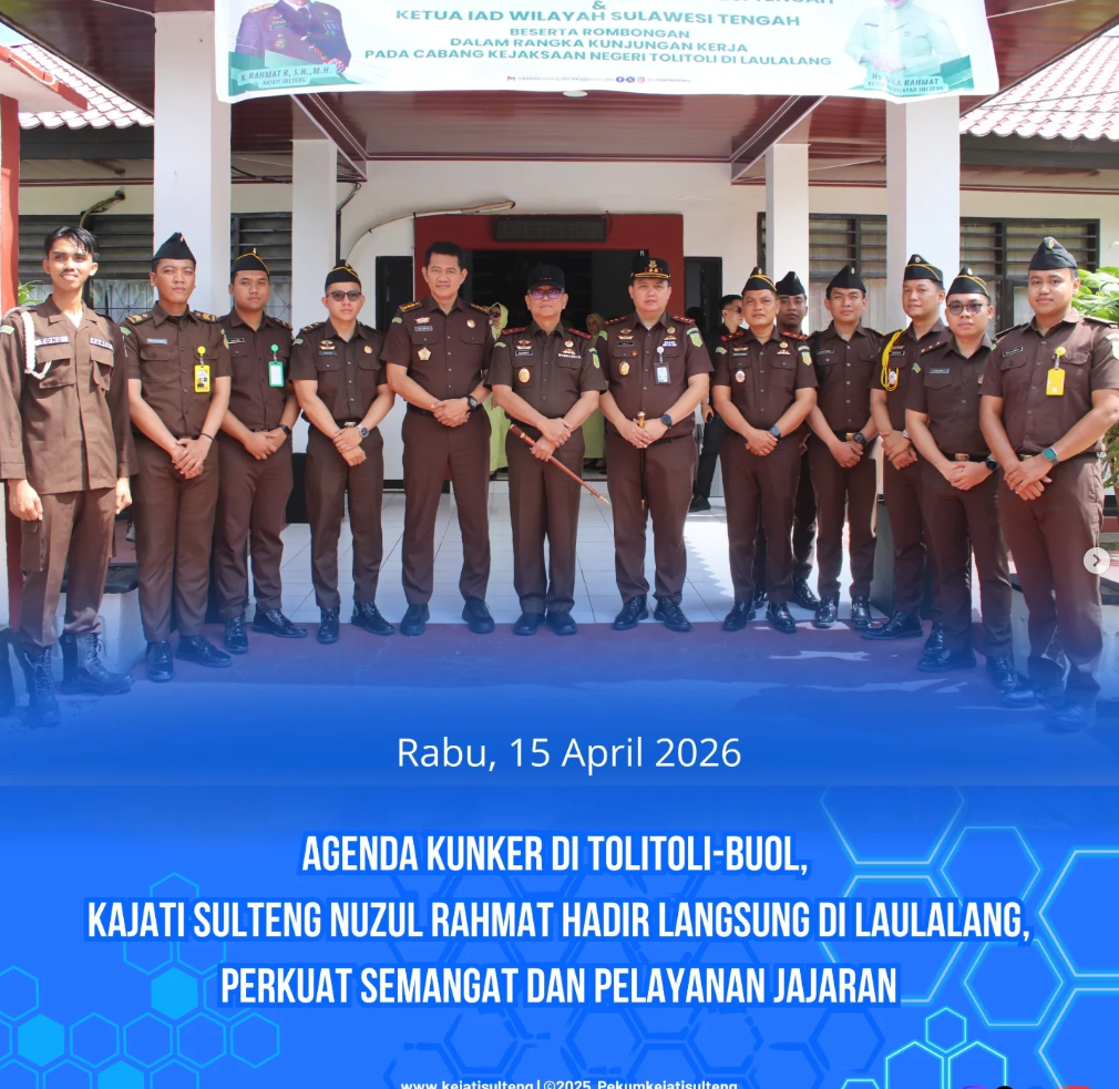AGENDA KUNKER DI TOLITOLI-BUOL KAJATI SULTENG NUZUL RAHMAT HADIR LANGSUNG DI LAULALANG PERKUAT SEMANGAT DAN PELAYANAN JAJARAN