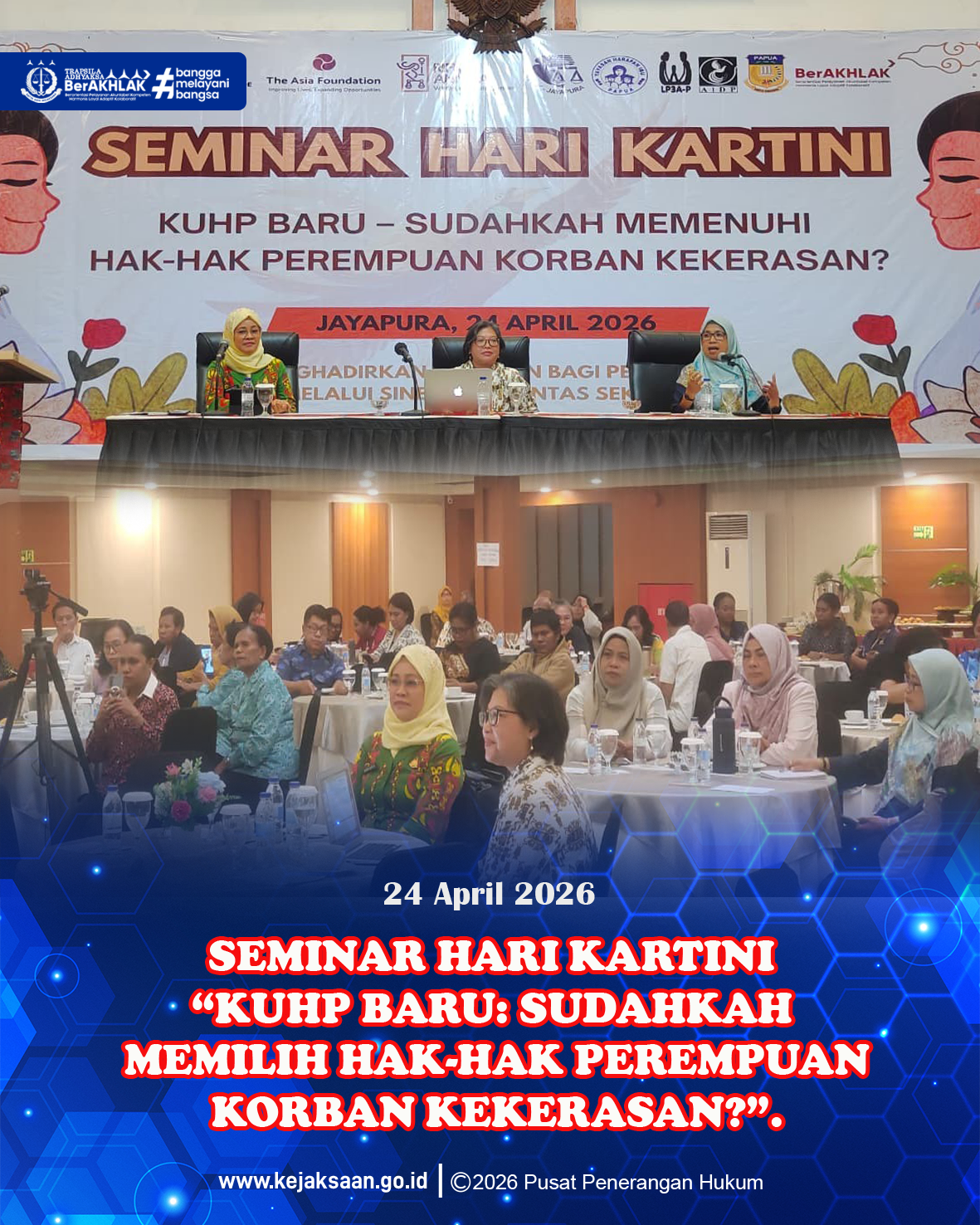 KUHP Baru Disorot Kejati Papua Perjuangkan Hak Perempuan Korban Kekerasan