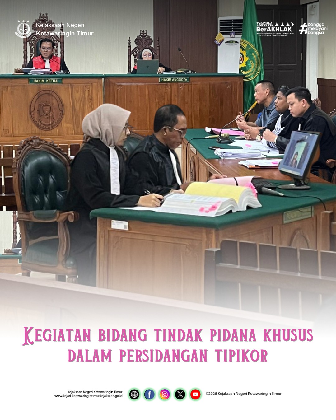 KEGIATAN BIDANG TINDAK PIDANA KHUSUS DALAM PERSIDANGAN TIPIKOR