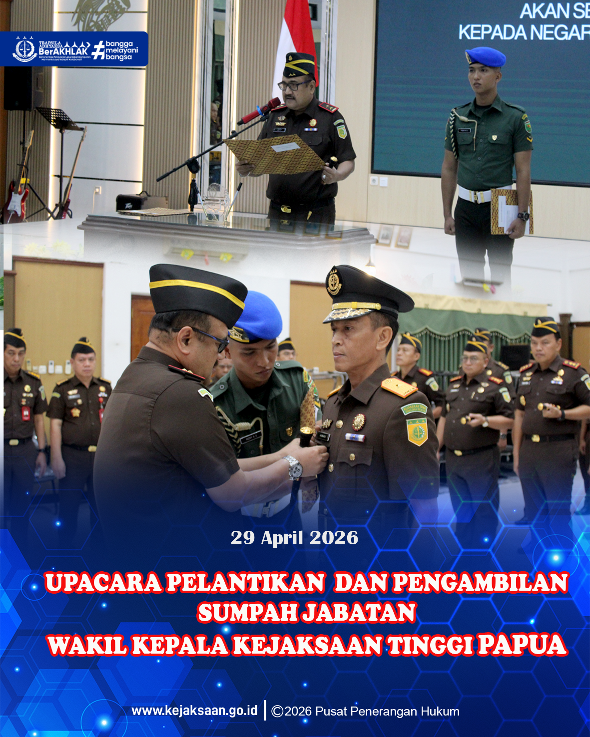 Resmi Dilantik Asmadi Jabat Wakajati Papua Siap Perkuat Kinerja Kejaksaan