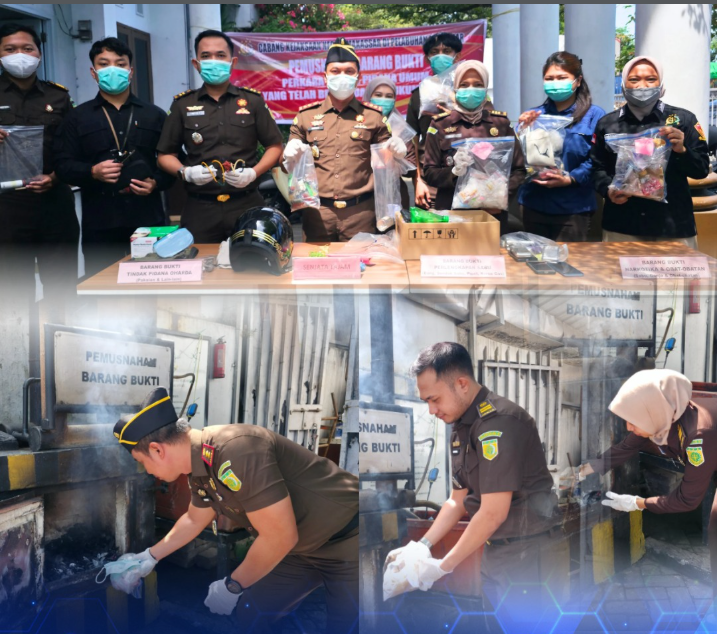 Cabjari Pelabuhan Makassar Musnahkan Barang Bukti Narkotika yang Telah Inkracht