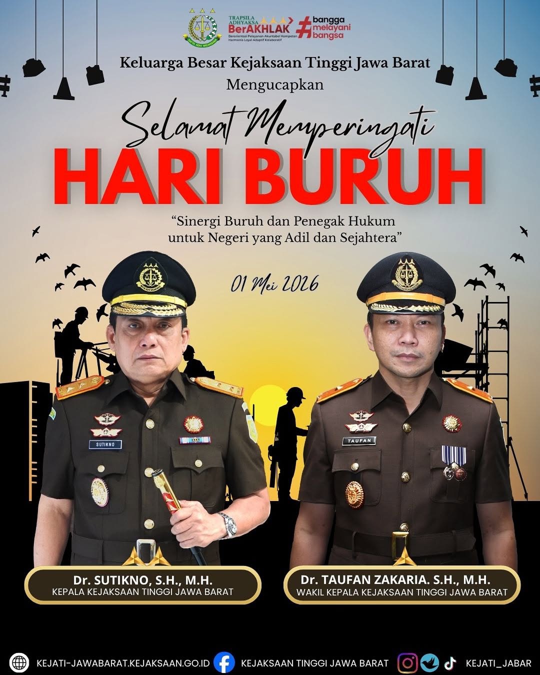 Selamat Hari Buruh Internasional 1 Mei 2026