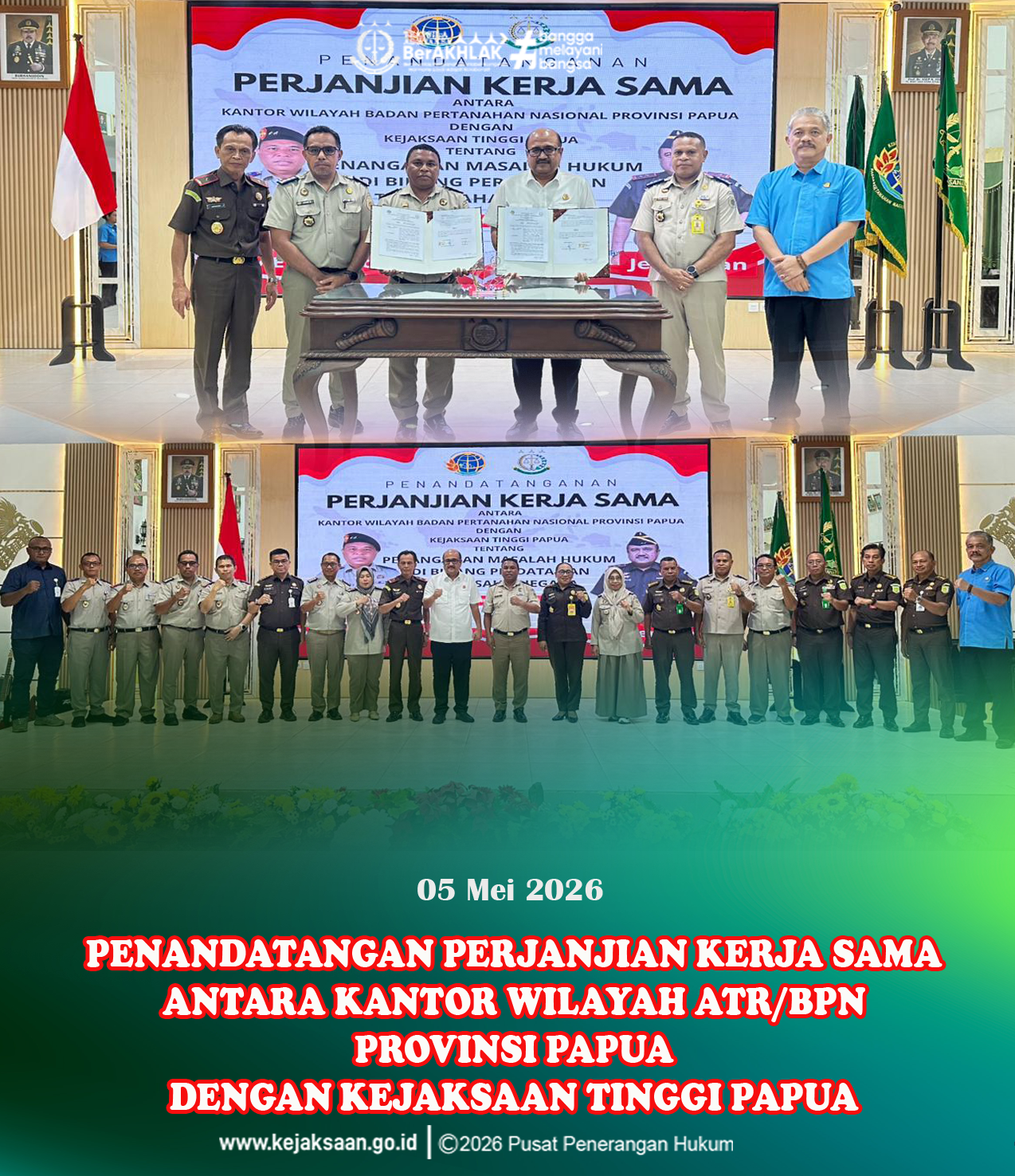Sinergi Kejati Papua dan BPN Papua Perkuat Pencegahan Konflik Pertanahan