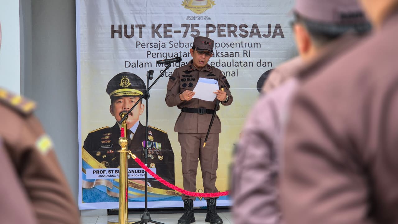 UPACARA PERINGATAN HARI ULANG TAHUN HUT) KE-75 PERSATUAN JAKSA INDONESIA PERSAJA) TAHUN 2026