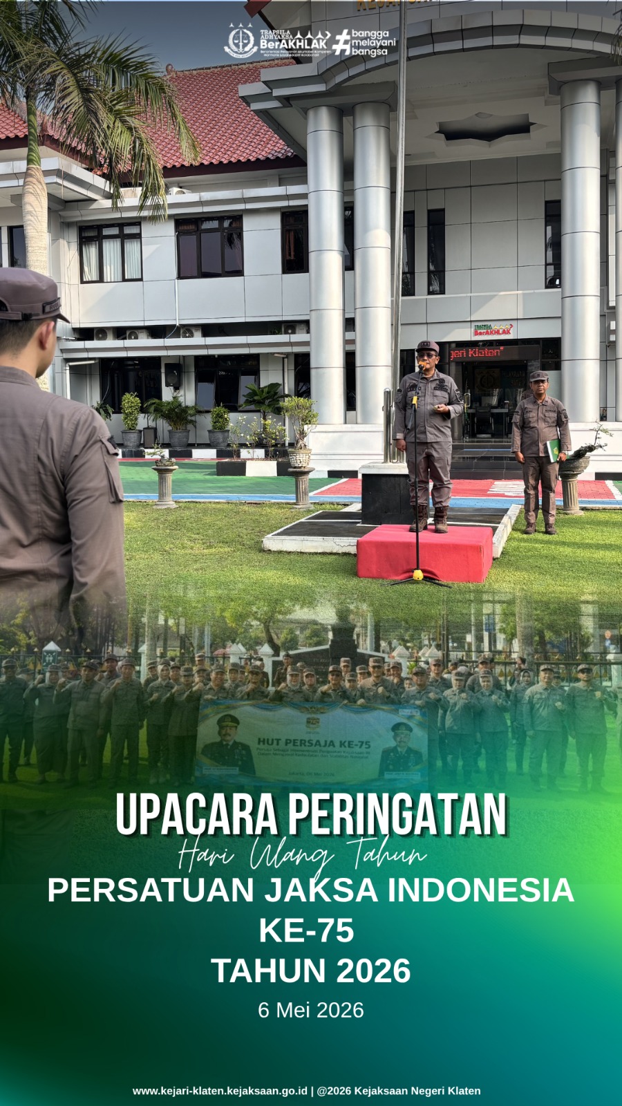Peringatan HUT PERSAJA Ke-75 Tahun 2026 pada Kejaksaan Negeri Klaten