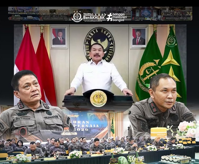 Kajati Jabar Didampingi Wakajati Jabar dan Jajaran Ikuti Tasyakuran HUT PERSAJA ke-75 Tahun 2026 Perkuat Soliditas dan Profesionalisme Korps Adhyaksa