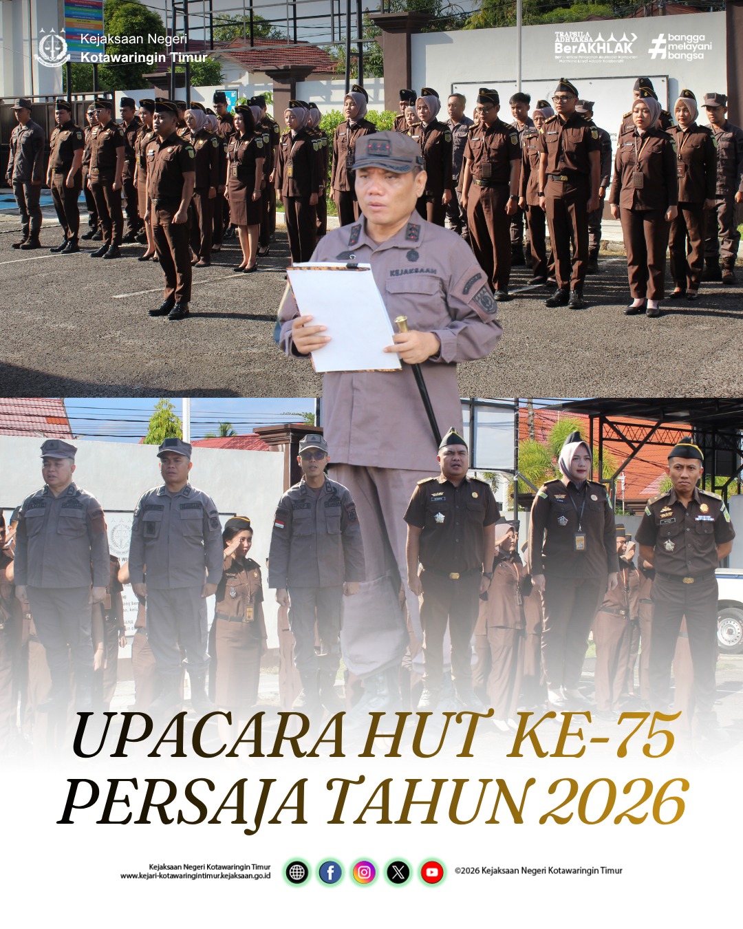 UPACARA HUT KE-75 PERSAJA TAHUN 2026