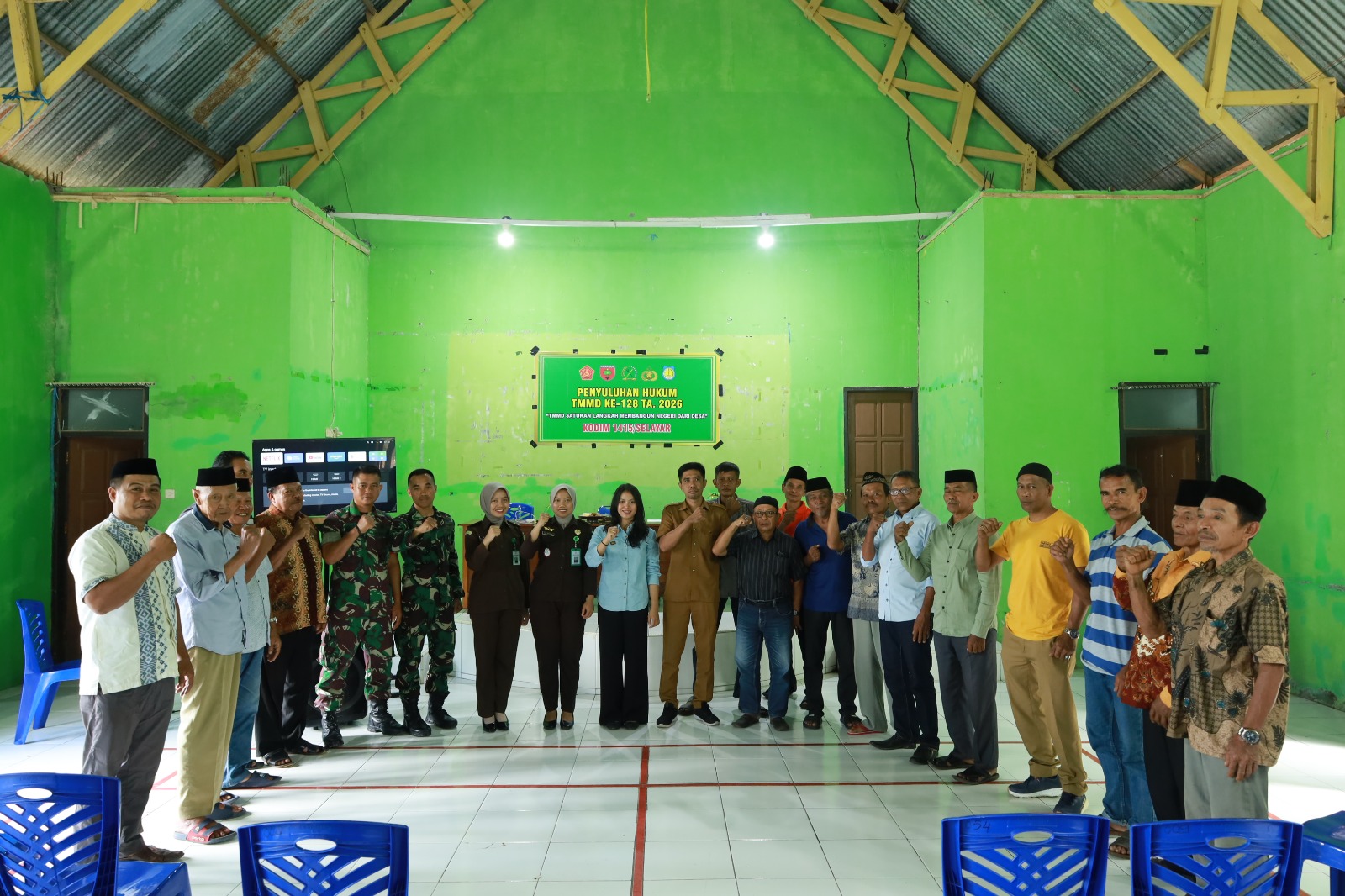 Penyuluhan Hukum TMMD Ke 128 TA 2026 oleh Kejaksaan Negeri Kepulauan Selayar