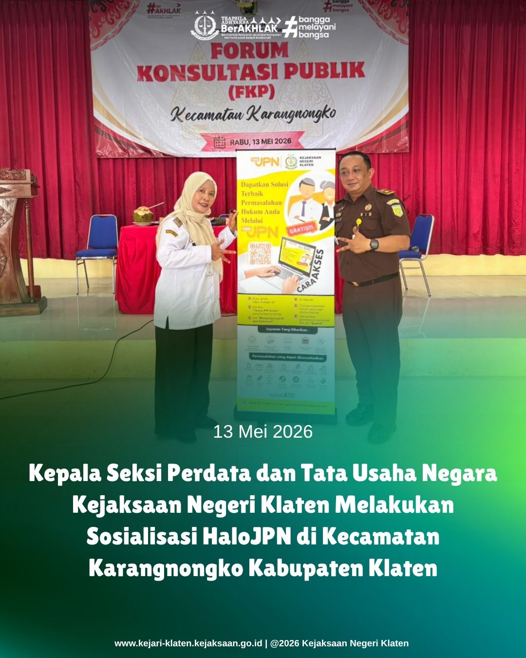 Sosialisasi HaloJPN di Kecamatan Karangnongko Kabupaten Klaten