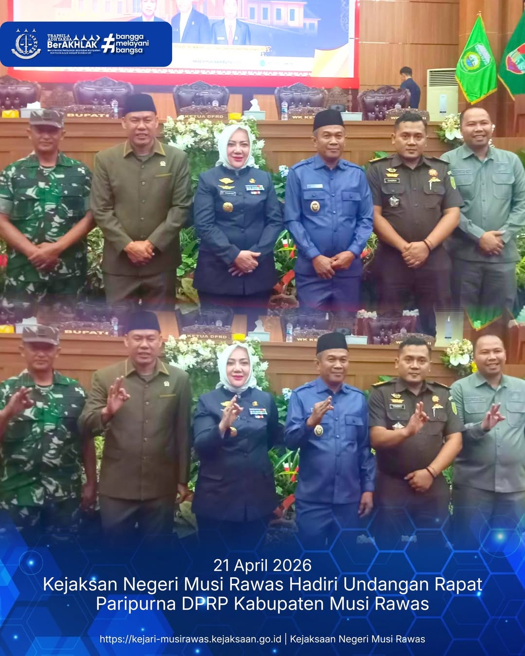 Kasi PAPBB Kejari Musi Rawas Hadiri Rapat Paripurna DPRD Terkait Rekomendasi LKPJ Bupati TA 2025