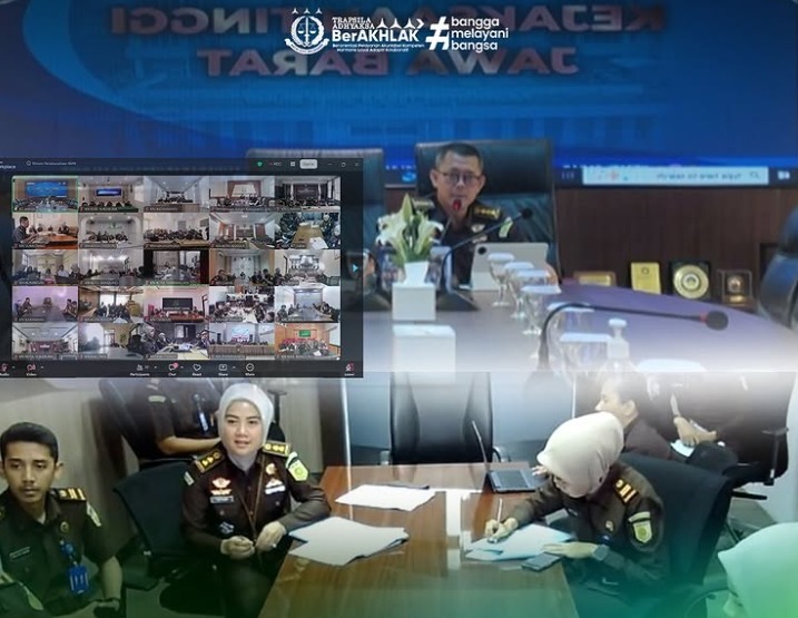 Zoom Meeting Pelaksanaan Monitoring dan Evaluasi Optimalisasi Penatausahaan dan Pengelolaan BMN pada Kejaksaan Negeri se-Wilayah Hukum Jawa Barat untuk Mendukung Penyusunan Laporan Keuangan Tahzzunan