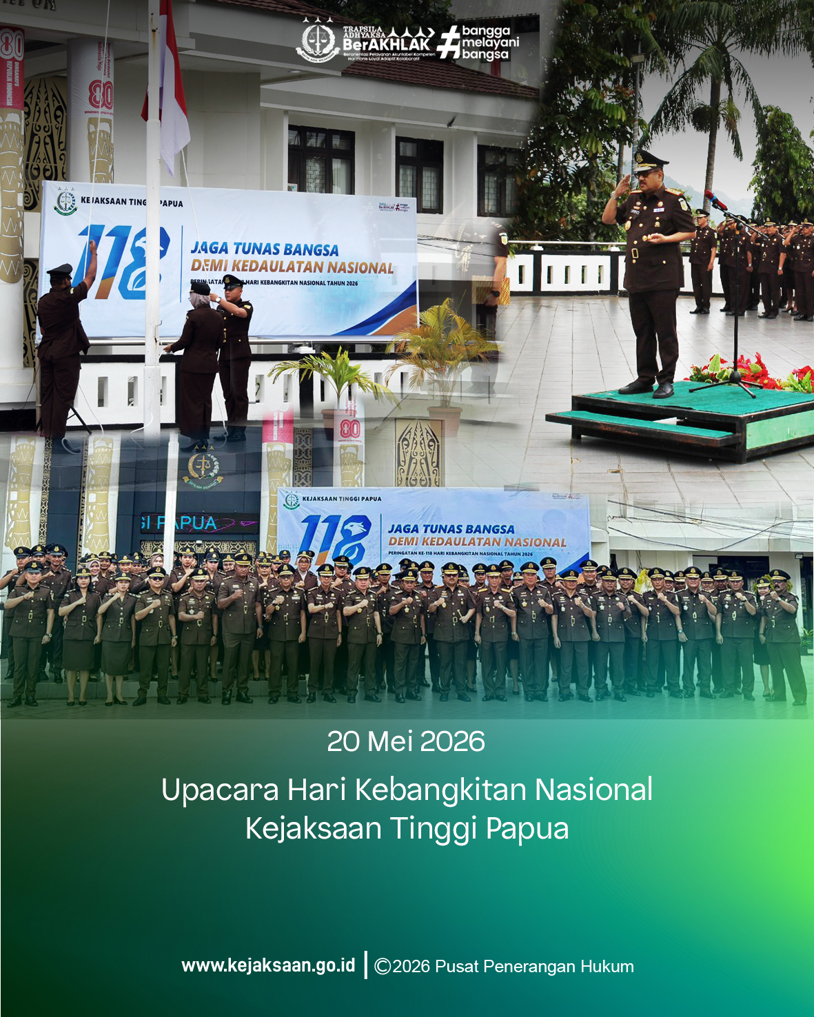 Kajati Papua Pimpin Upacara Hari Kebangkitan Nasional ke-118 Tahun 2026