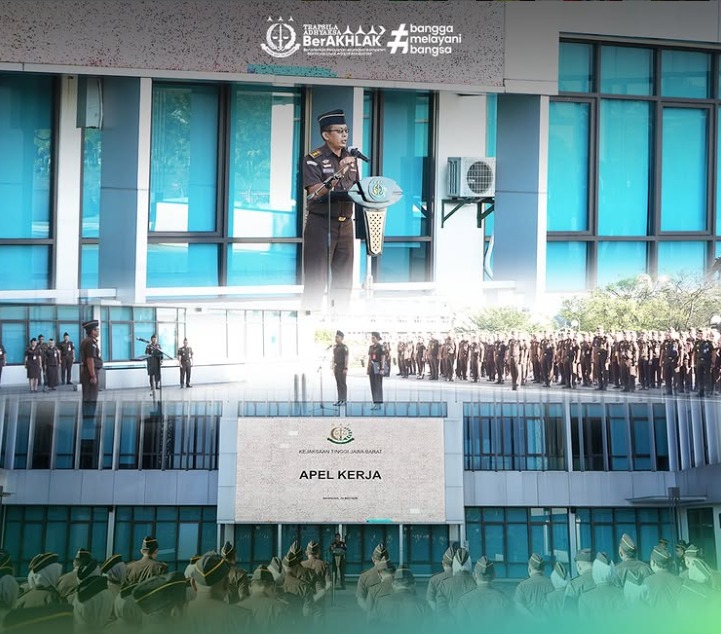 Kejati Jabar Gelar Apel Kerja Rutin Tingkatkan Sinergi dan Tanggung Jawab Aparatur