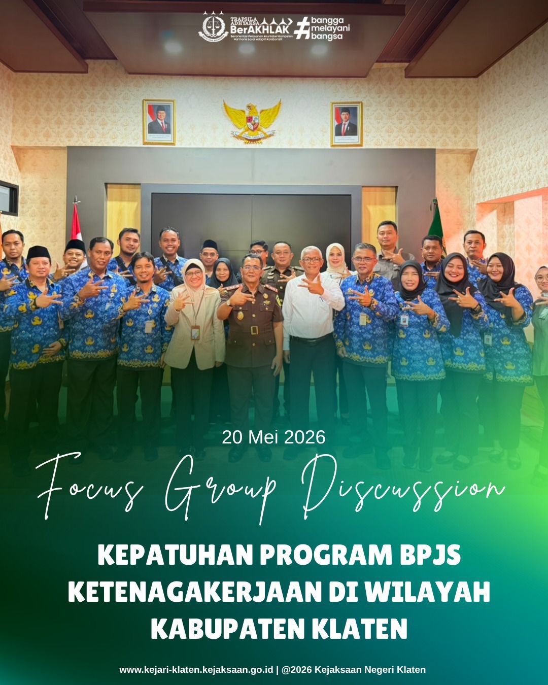 Focus Group Discussion FGD) Terkait Kepatuhan Program BPJS Ketenagakerjaan di Wilayah Kabupaten Klaten