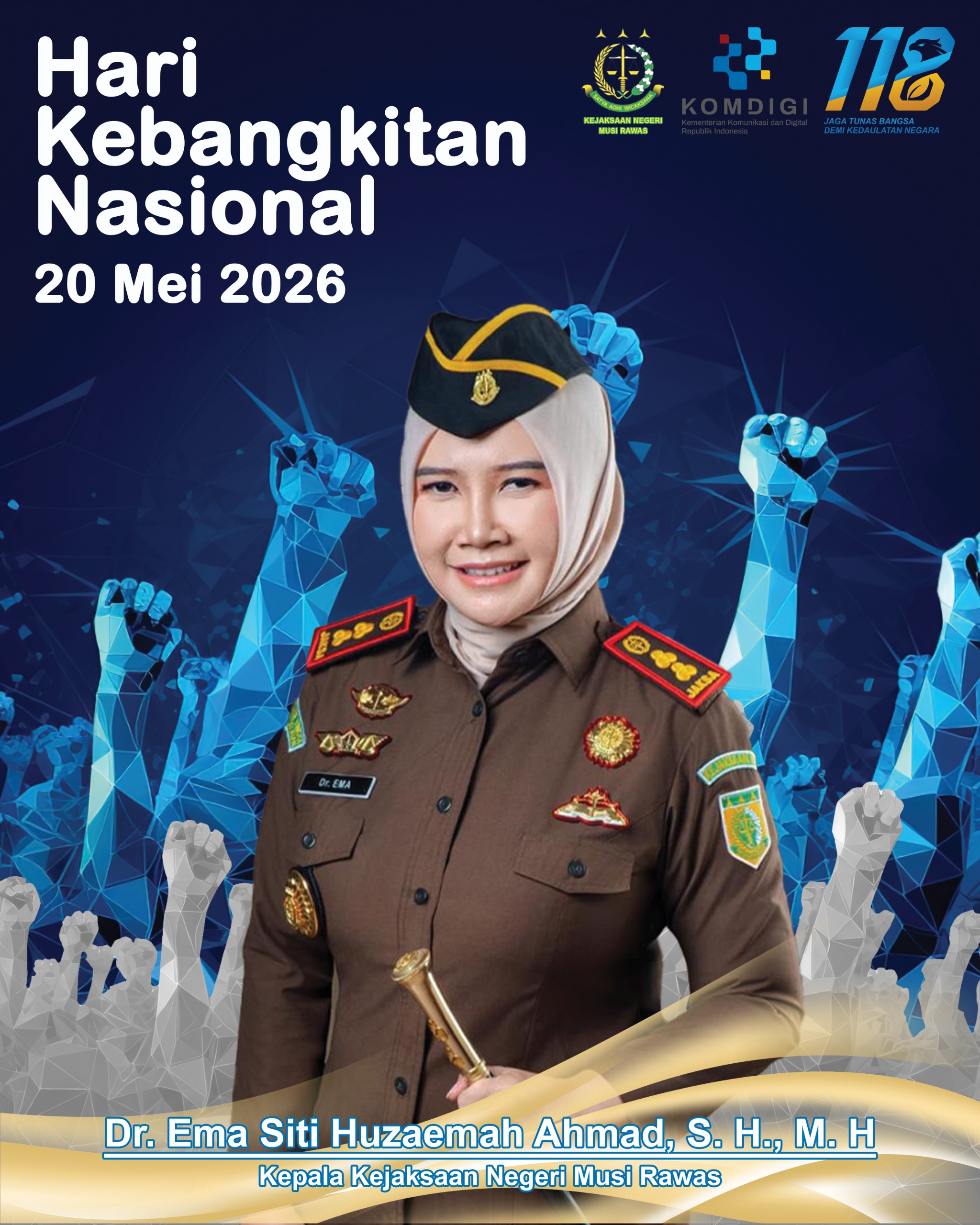 Bangkit Bersama Demi Indonesia Maju Kajari Musi Rawas beserta Jajaran Ucapkan Selamat Hari Kebangkitan Nasional 2026