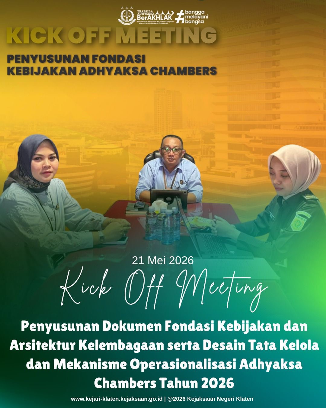 Kick Off Meeting Terkait Penyusunan Dokumen Fondasi Kebijakan dan Arsitektur Kelembagaan serta Desain Tata Kelola dan Mekanisme Operasional