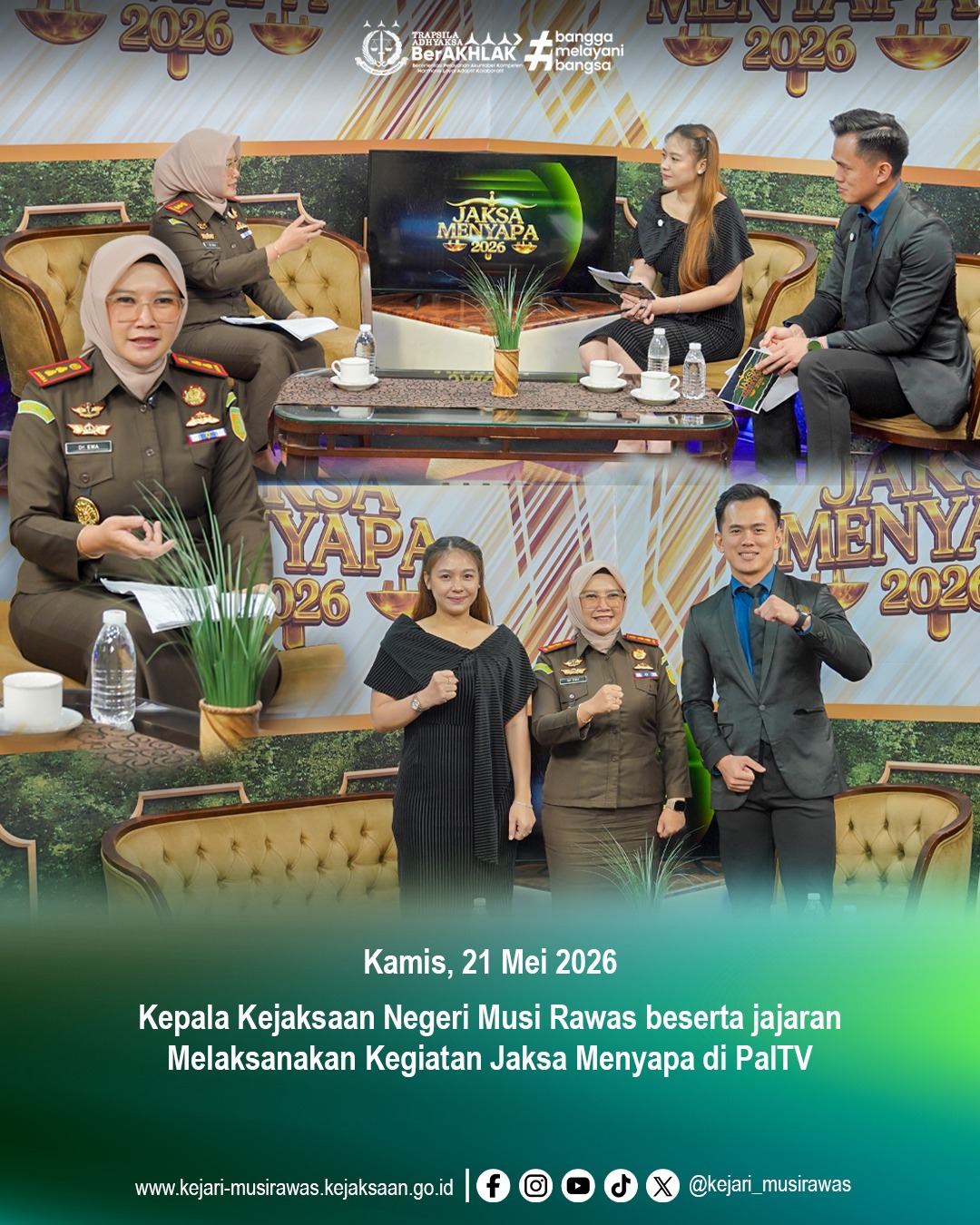 Wujudkan Masyarakat Sadar Hukum Kejari Musi Rawas Sukses Gelar Program Jaksa Menyapa