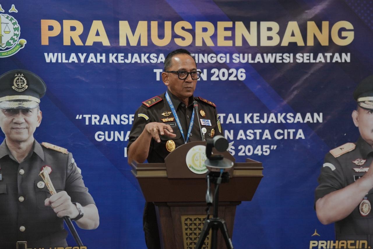 Wujudkan Asta Cita Menuju Indonesia Emas Kejati Sulsel Gelar Pra Musrenbang Tahun 2026 Fokus pada Transformasi Digital
