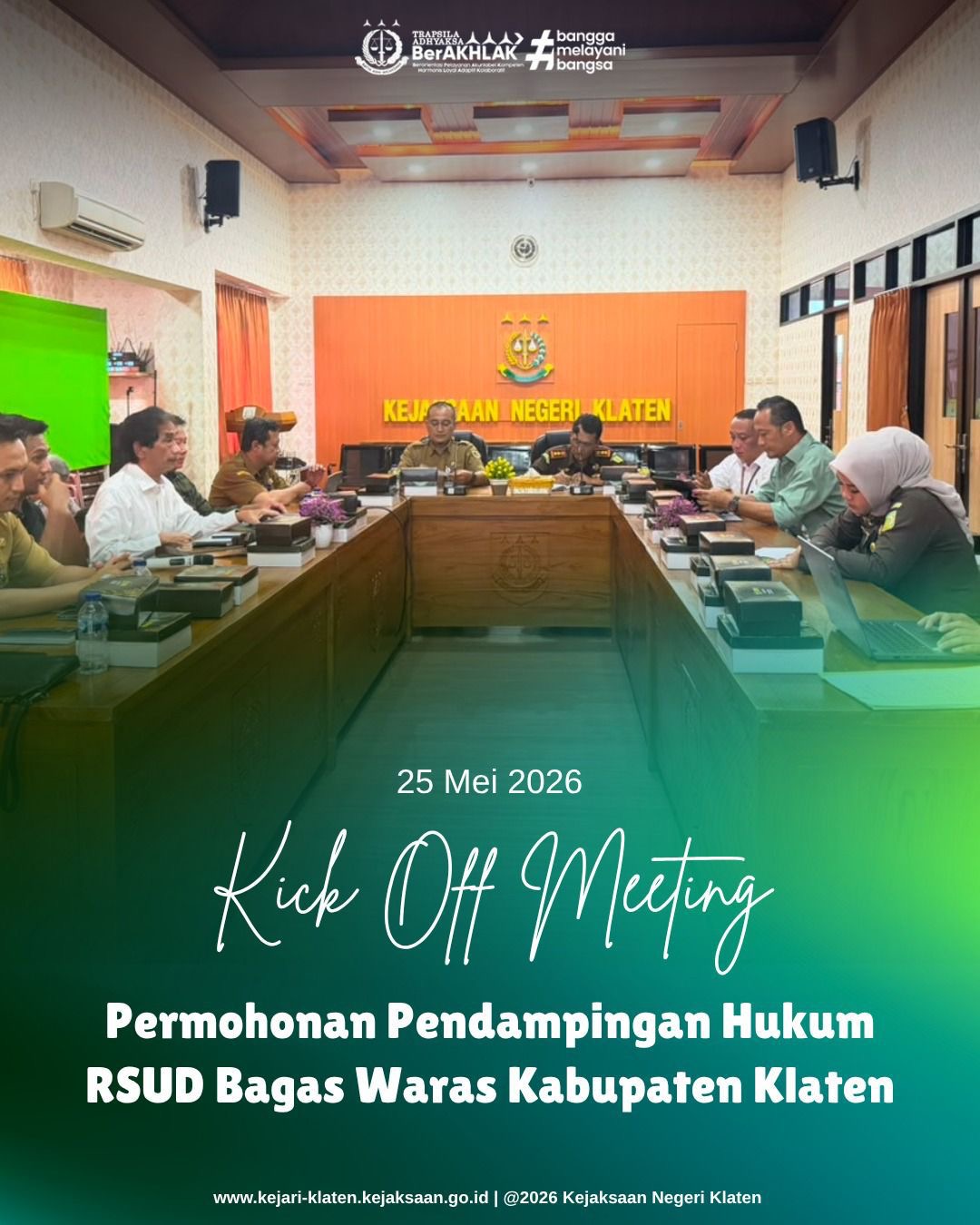 Kick Off Meeting Permohonan Pendampingan Hukum RSUD Bagas Waras Kabupaten Klaten