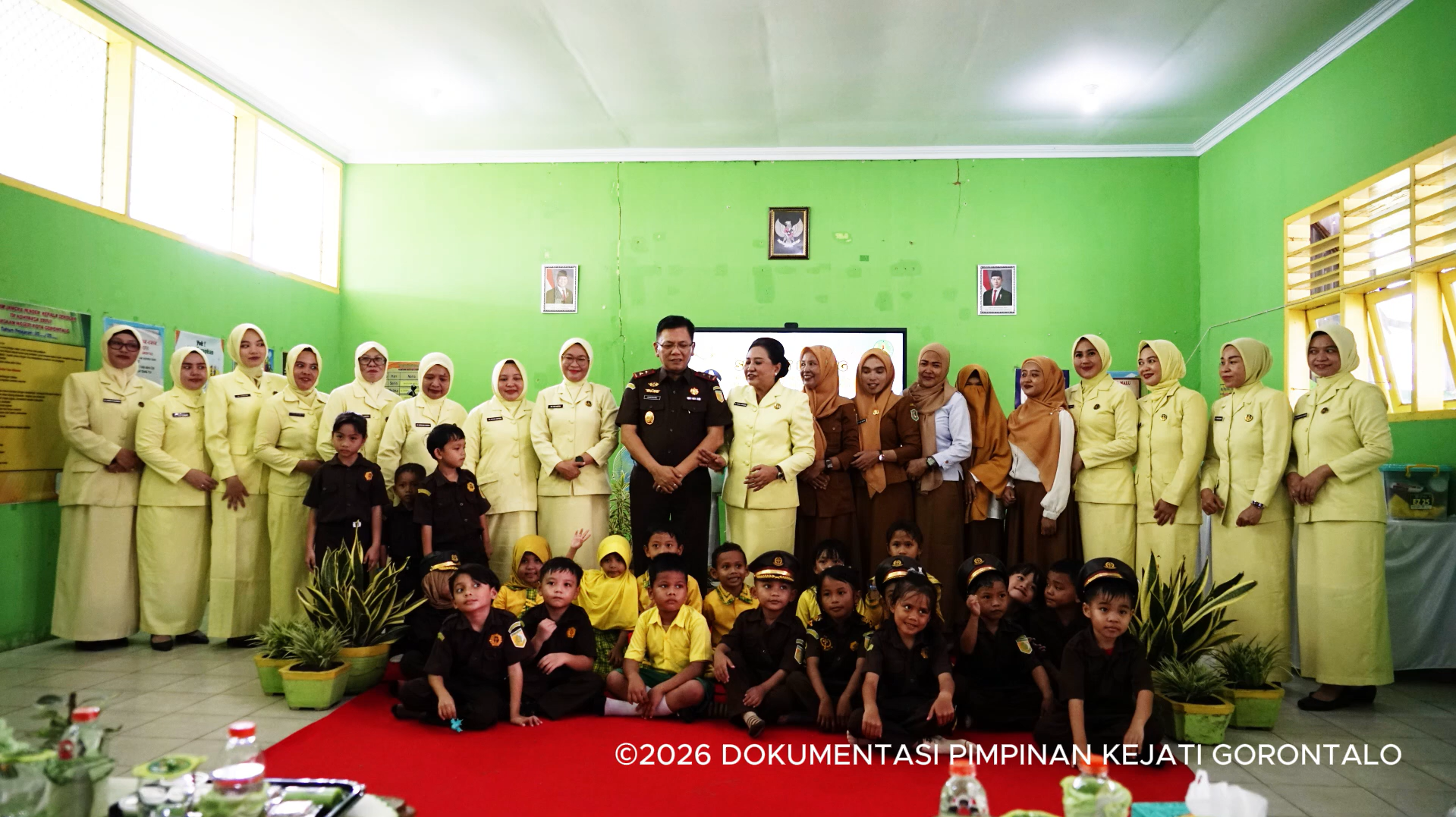 Kunjungan Kajati Gorontalo Beserta Ketua IAD Wilayah Gorontalo di TK Adhyaksa XXXVI Kota Gorontalo