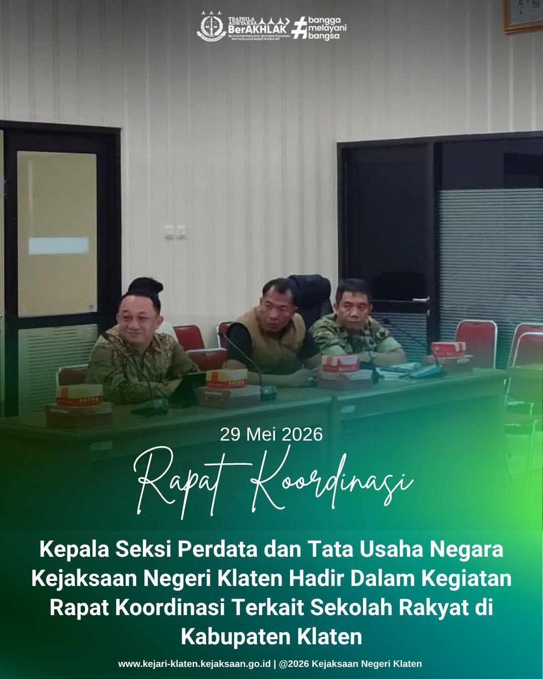 Rapat Koordinasi Terkait Sekolah Rakyat di Wilayah Kabupaten Klaten