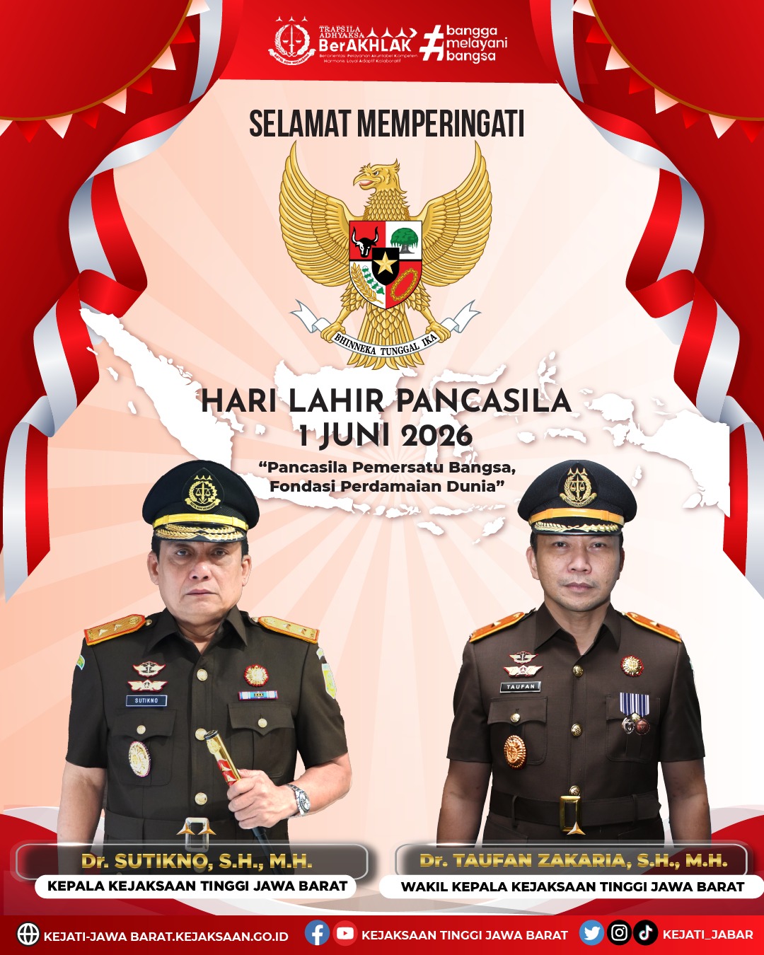 Selamat Memperingati Hari Lahir Pancasila 1 Juni 2026