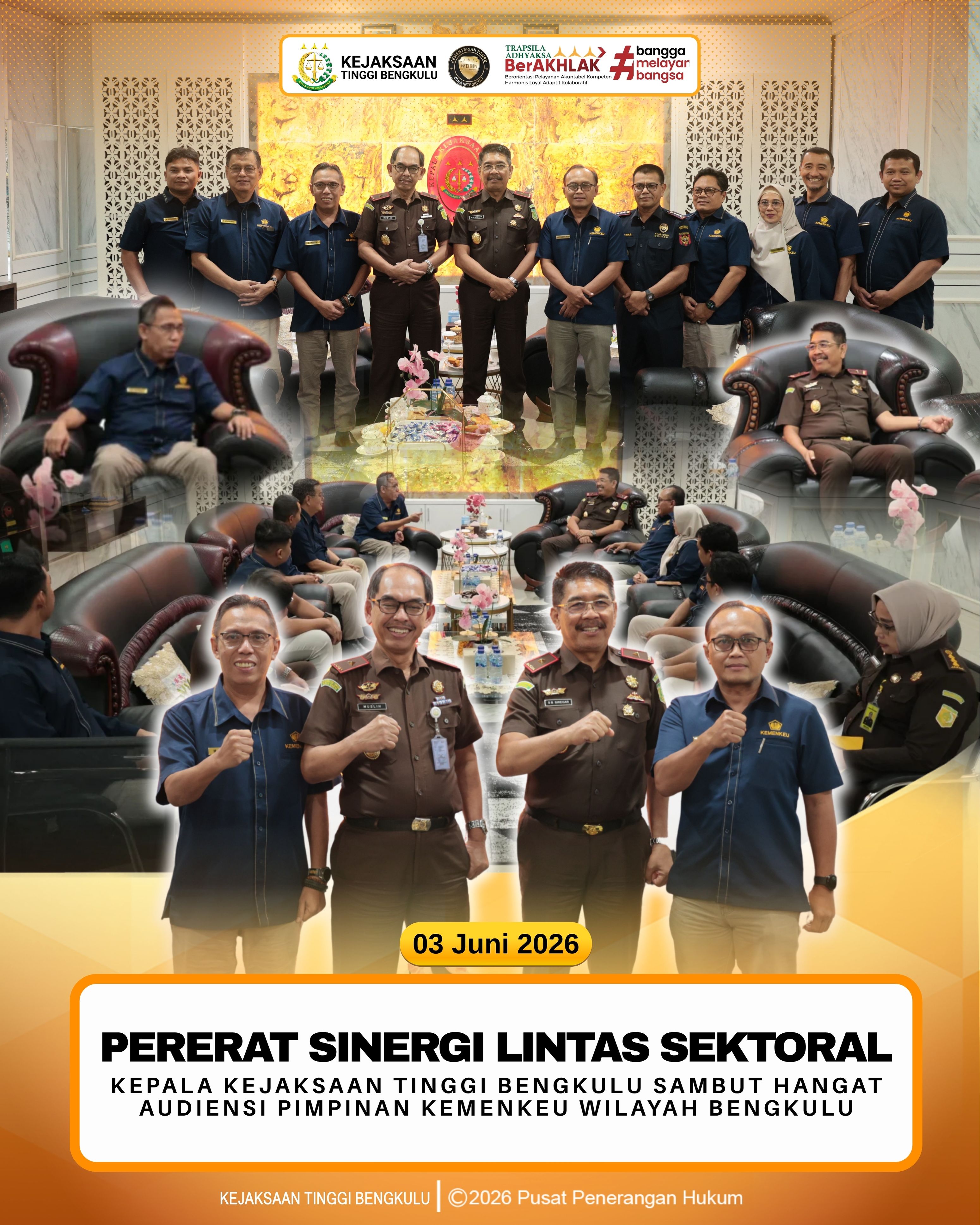 Kolaborasi untuk Negeri Kajati Bengkulu Terima Kunjungan Jajaran Kementerian Keuangan