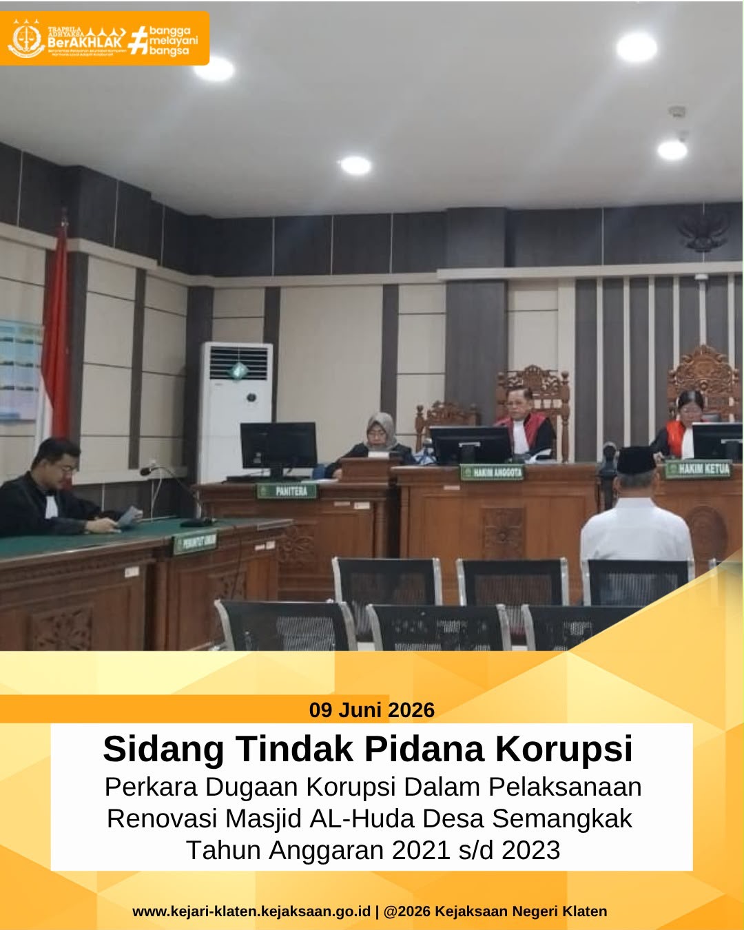 Sidang Tindak Pidana Korupsi